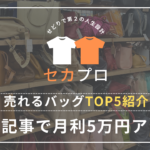 売れるバッグTOP5紹介 この記事で月利5万円アップ